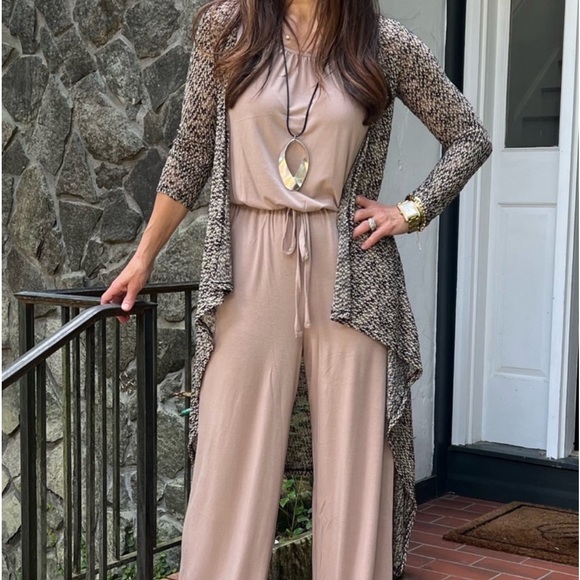 NWT- Boho Draped Open Knit Long Cardigan in Size Medium - Picture 4 of 4